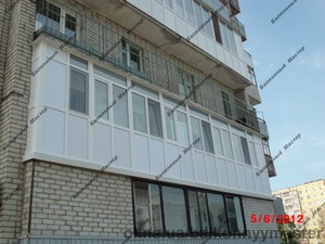 балкон 6м, остекление &mdash; 